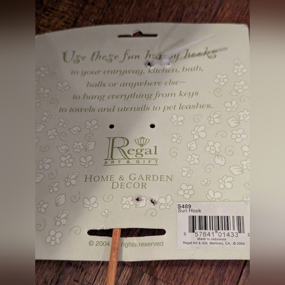 Solar sun Celestial metal wall art Hook, Happy Hooks Regal Home And Gifts New - Picture 3 of 6